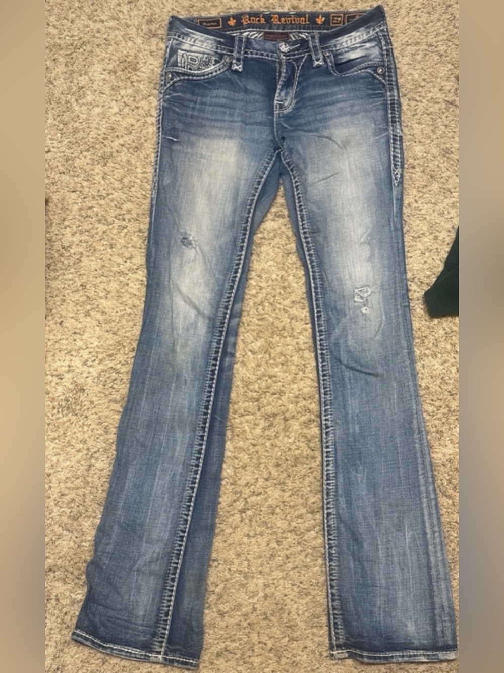 Rock Revival Women's Distressed Bootcut Jeans